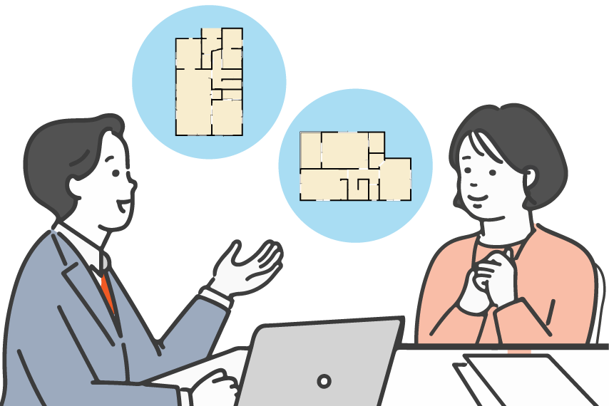 流れ:6.間取り検討・見積比較